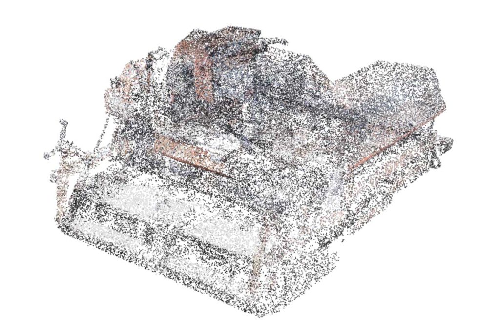 Laser scan point cloud data