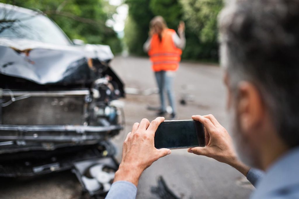 Photographing Accident Scene